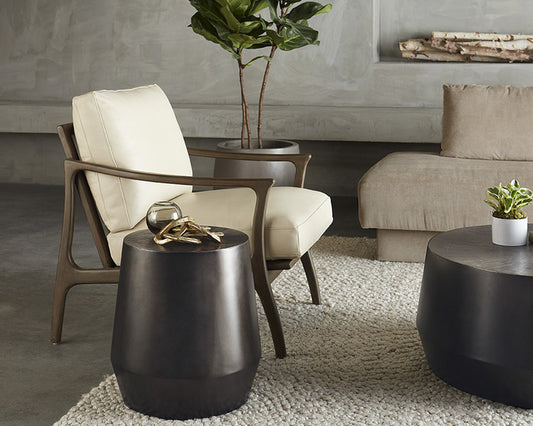 Creed End Table - Gunmetal