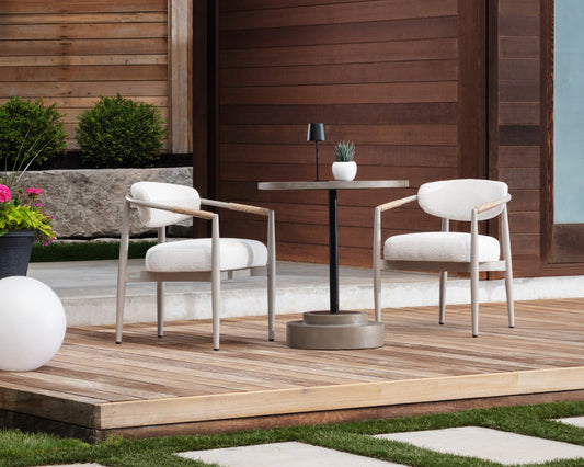 Marlowe Bistro Table - Black - Grey
