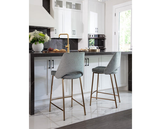 Radella Counter Stool - Bergen French Blue