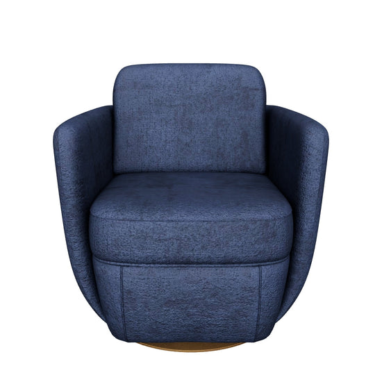 Gilley Swivel Lounge Chair - Bergen Navy