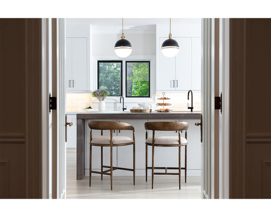 Zanatta Counter Stool - Zenith Taupe Grey