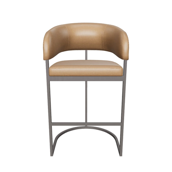 Marris Barstool - Gunmetal - Milliken Cognac