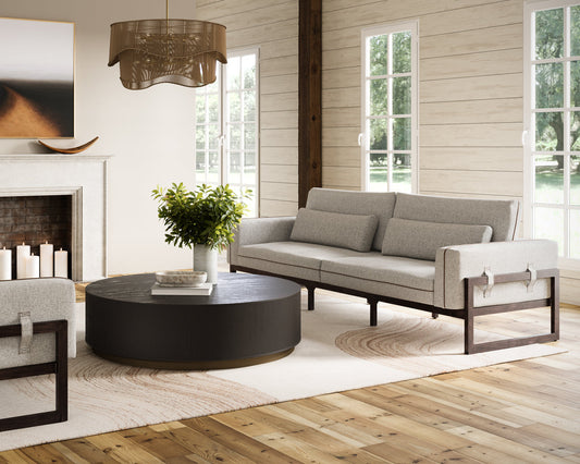 Kalla Coffee Table - Round - Charcoal
