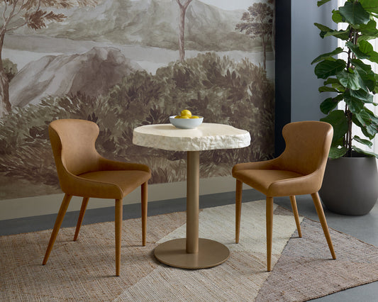 Evora Dining Chair - Milliken Cognac