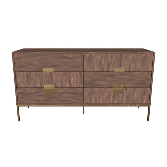 Jade Dresser - Antique Brass - Dark Mango