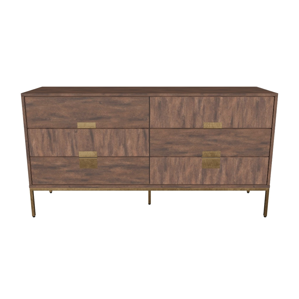 Jade Dresser - Antique Brass - Dark Mango