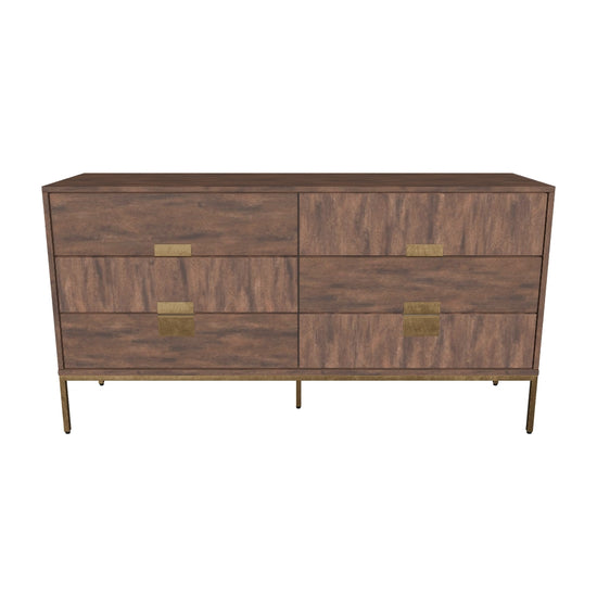 Jade Dresser - Antique Brass - Dark Mango