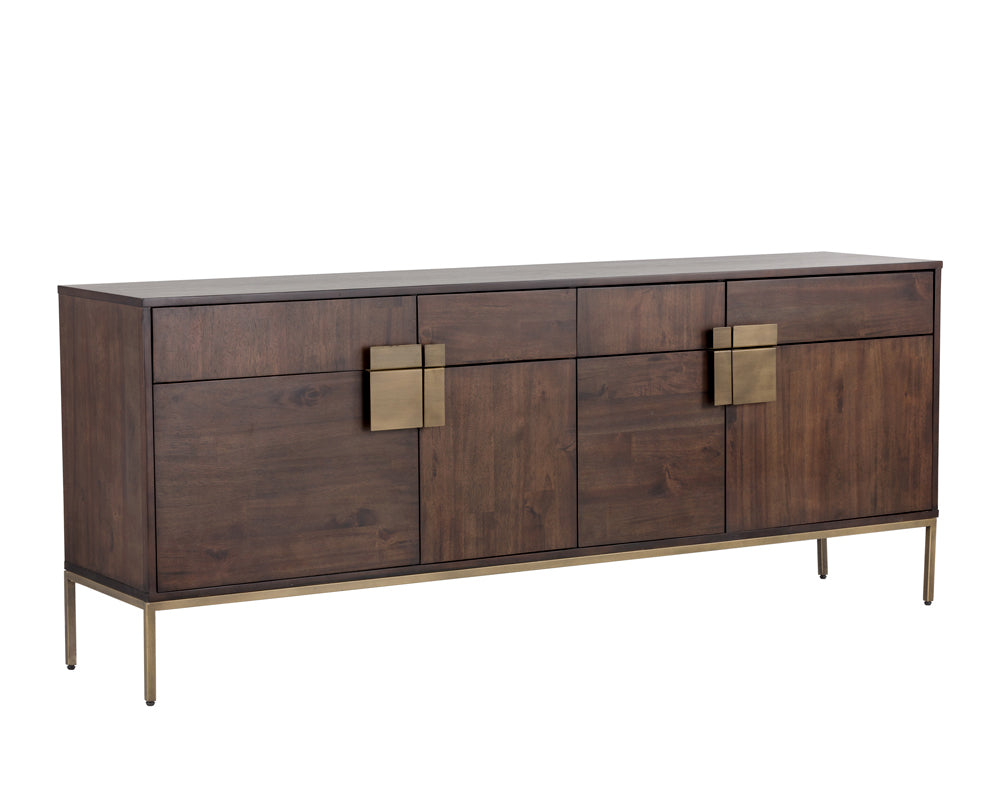 Jade Sideboard - Antique Brass - Dark Mango