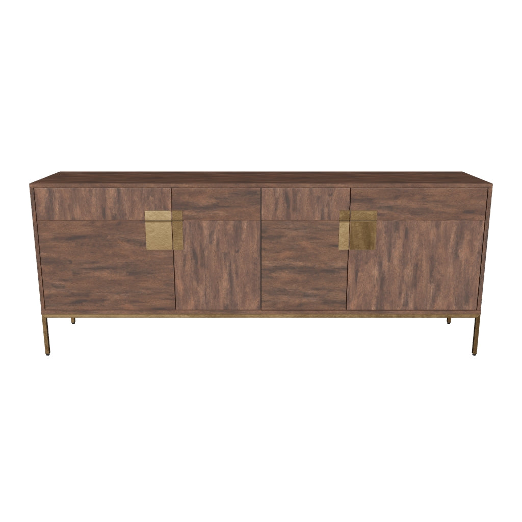 Jade Sideboard - Antique Brass - Dark Mango