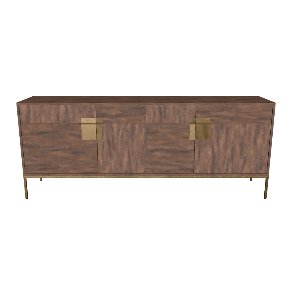 Jade Sideboard - Antique Brass - Dark Mango