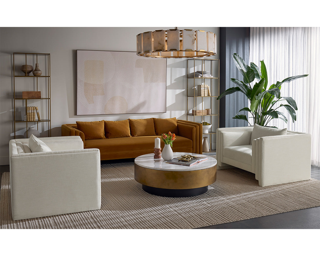 Eiffel Bookcase - Small - Antique Brass