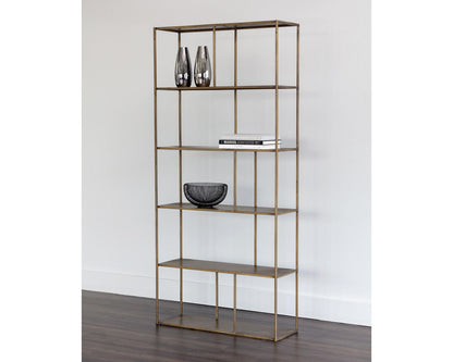 Eiffel Bookcase - Large - Antique Brass