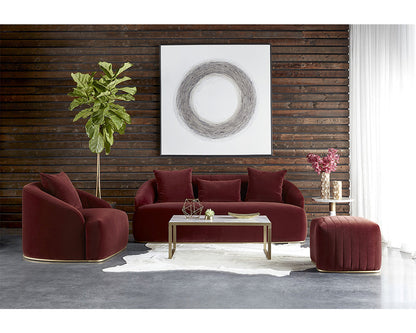 Astrid Sofa - Merlot
