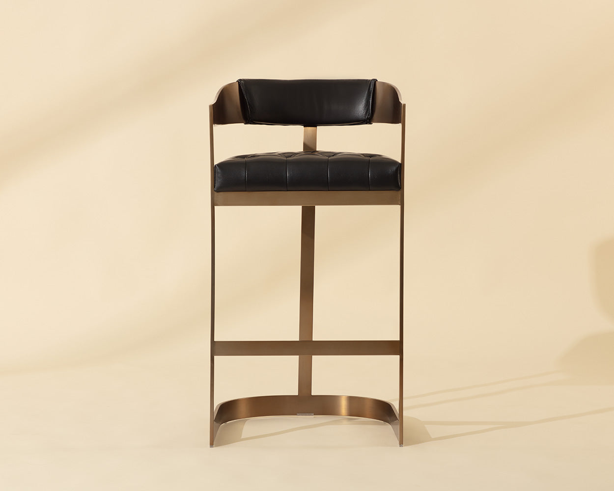 Beaumont Barstool - Antique Brass - Cantina Black