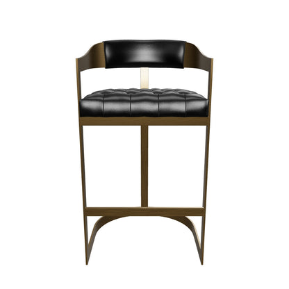 Beaumont Barstool - Antique Brass - Cantina Black