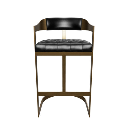 Beaumont Barstool - Antique Brass - Cantina Black