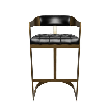 Beaumont Barstool - Antique Brass - Cantina Black