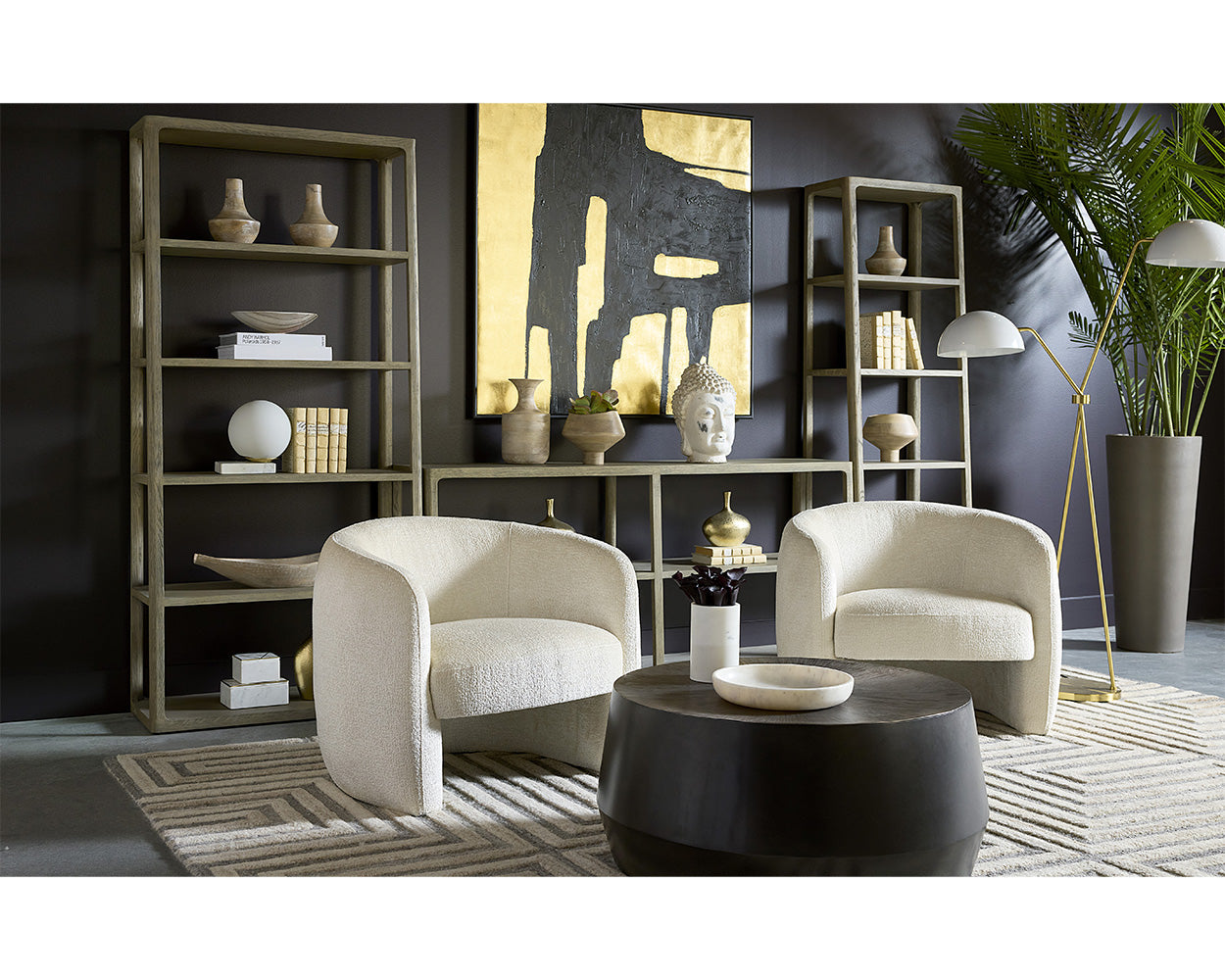 Creed Coffee Table - Small - Gunmetal