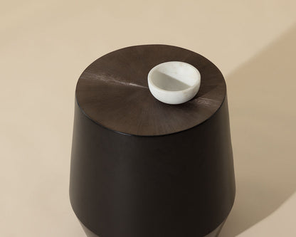 Creed End Table - Gunmetal