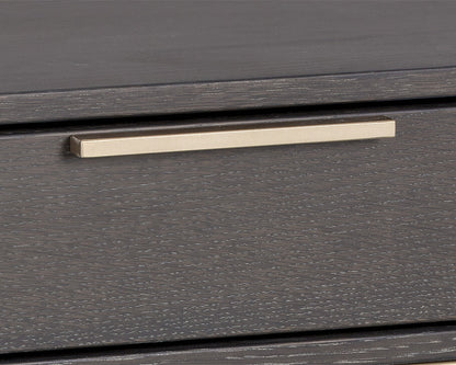 Rebel Nightstand - Small - Gold - Charcoal Grey