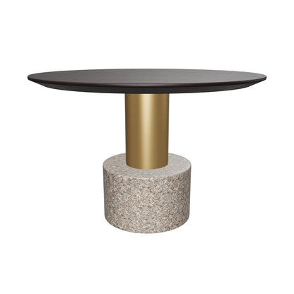 Monaco Coffee Table - Gold - Grey Marble / Charcoal Grey