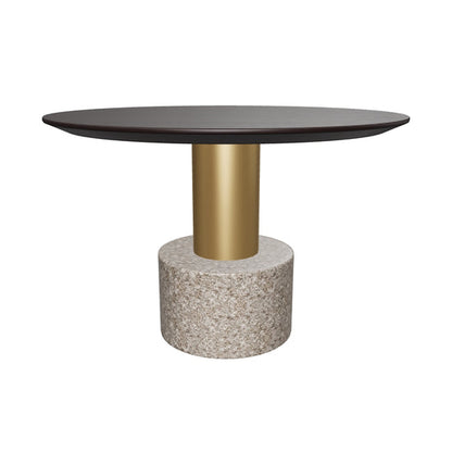 Monaco Coffee Table - Gold - Grey Marble / Charcoal Grey