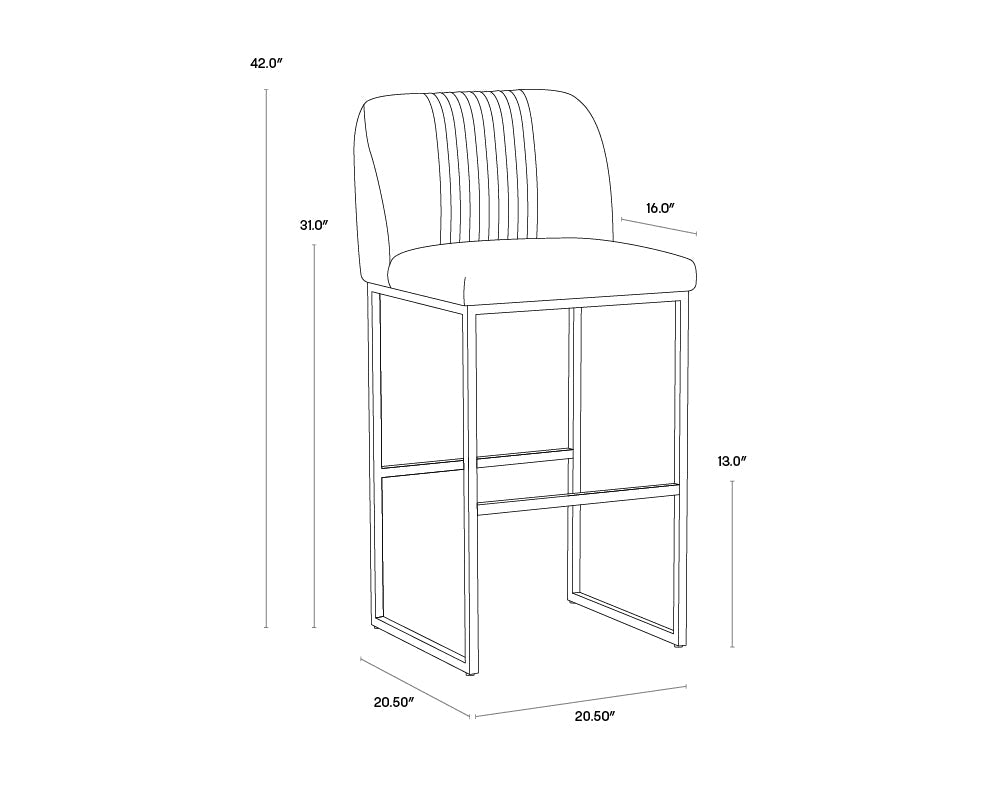 Nevin Barstool - Shadow Grey