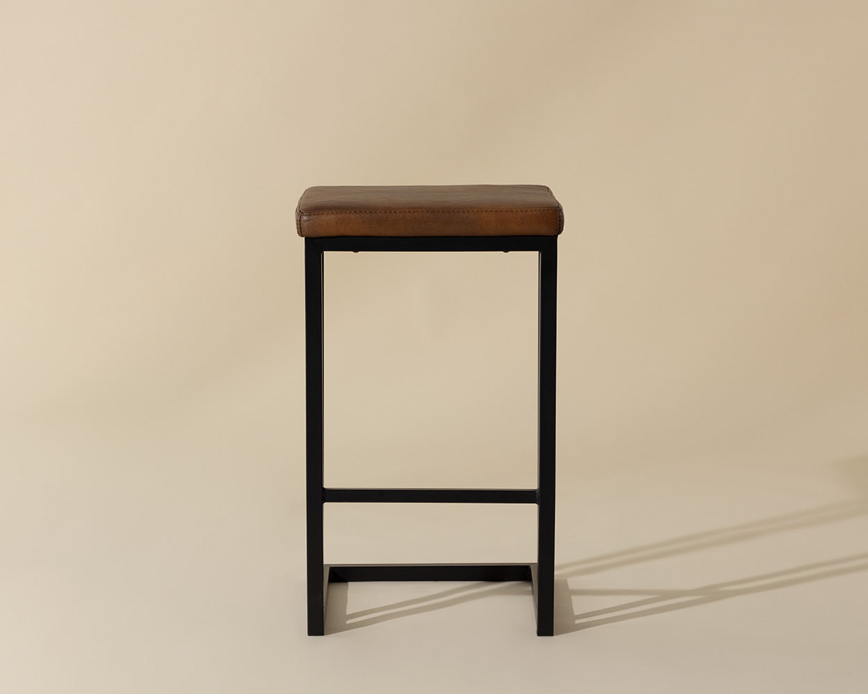 Boone Counter Stool - Black - Bravo Cognac