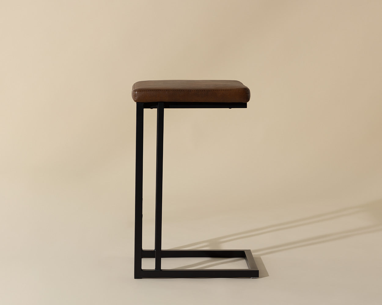 Boone Counter Stool - Black - Bravo Cognac