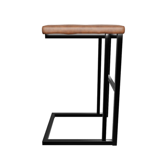 Boone Counter Stool - Black - Bravo Cognac
