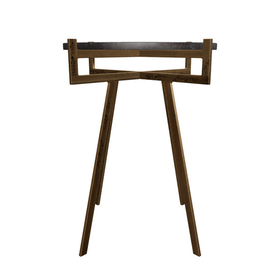 Anak End Table - Black Marble