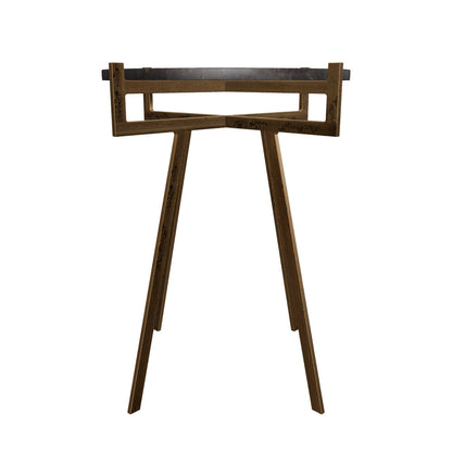 Anak End Table - Black Marble