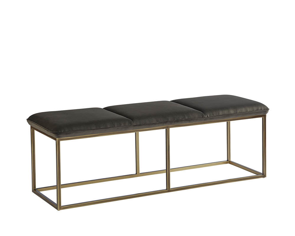 Alley Bench - Rustic Bronze - Piccolo Pebble