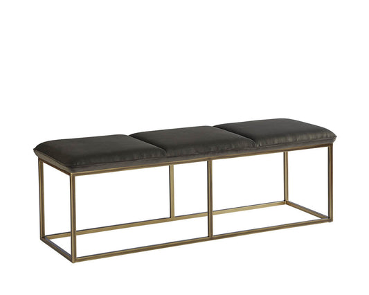 Alley Bench - Rustic Bronze - Piccolo Pebble