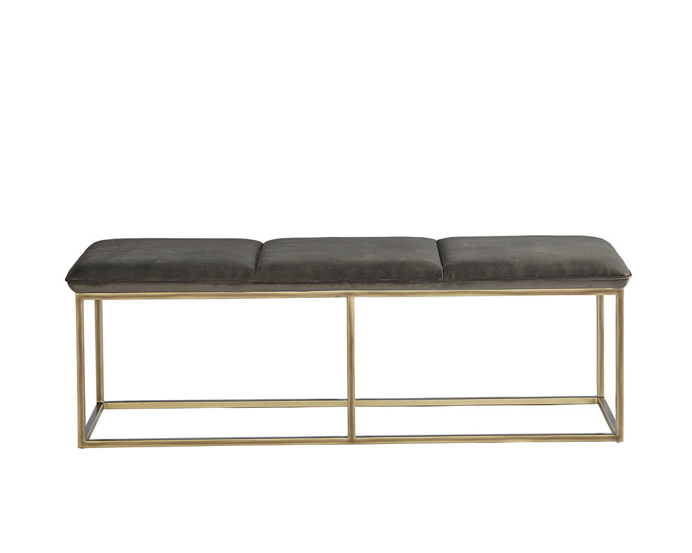 Alley Bench - Rustic Bronze - Piccolo Pebble