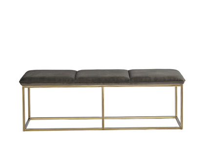 Alley Bench - Rustic Bronze - Piccolo Pebble