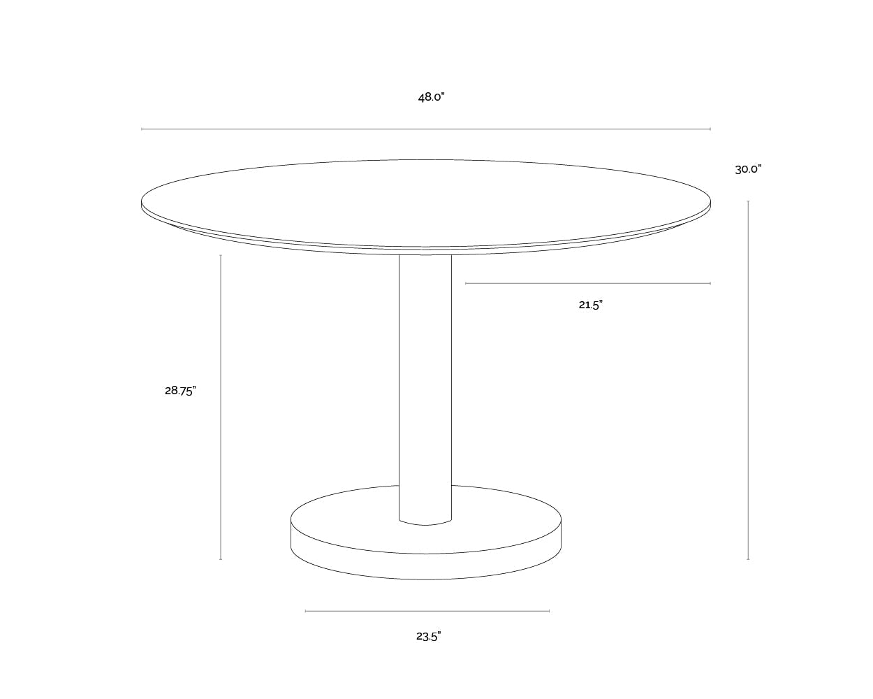 Monaco Dining Table - Gold - Grey Marble / Charcoal Grey
