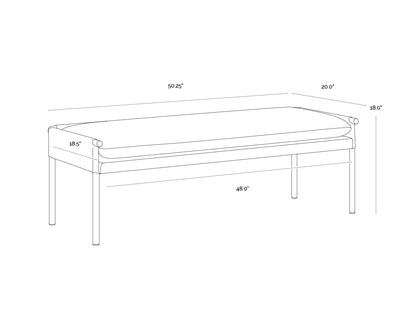 Bellevue Bench - Abbington Black / Bravo Black