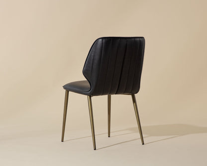 Clinton Dining Chair - Bronze - Bravo Black
