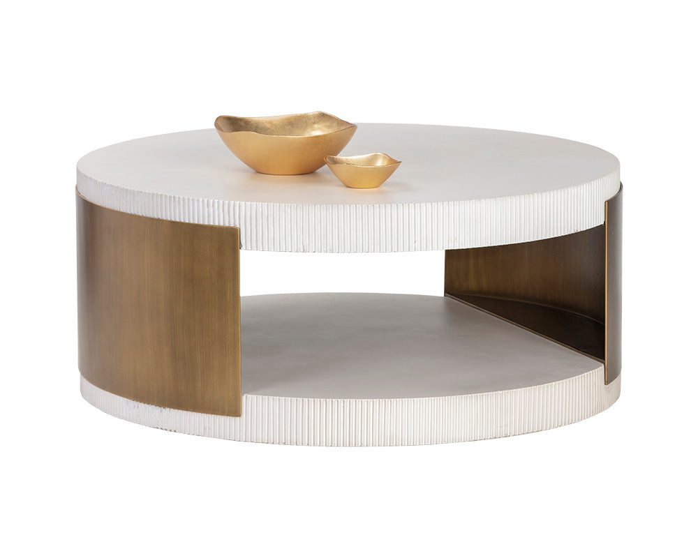 Cavette Coffee Table - White