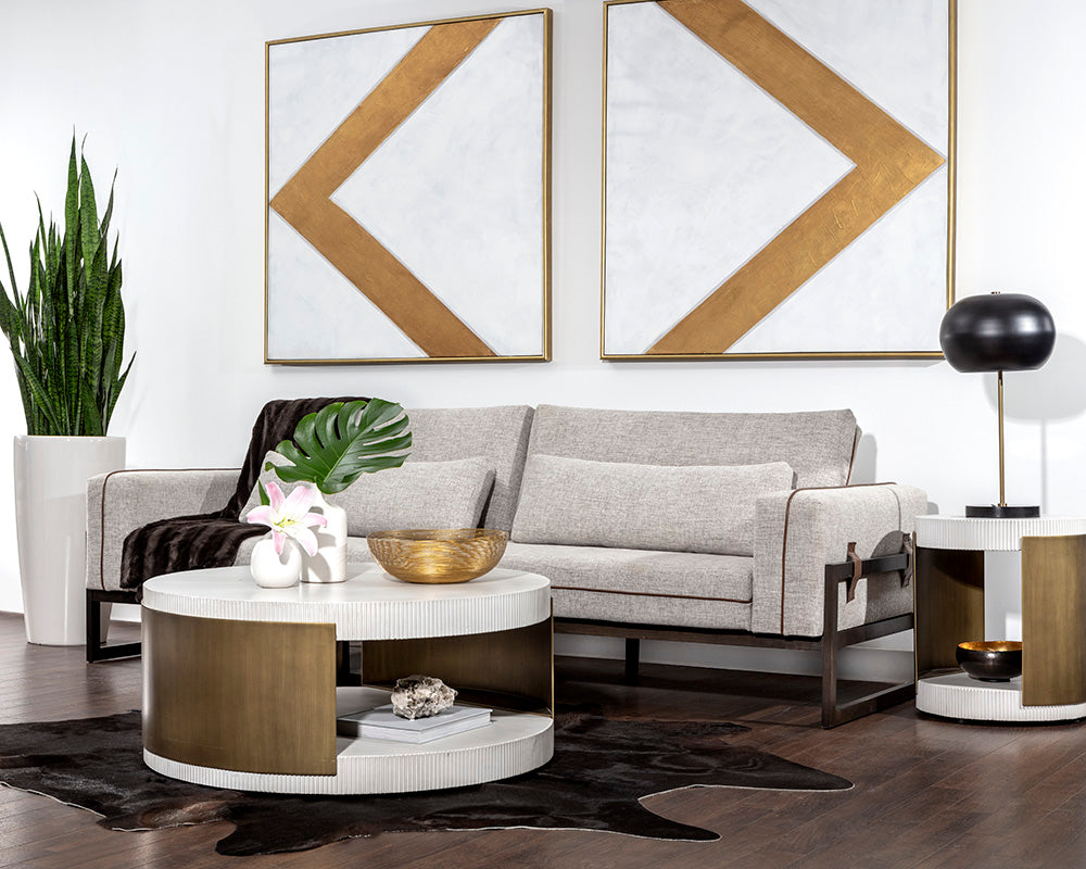Cavette Coffee Table - White