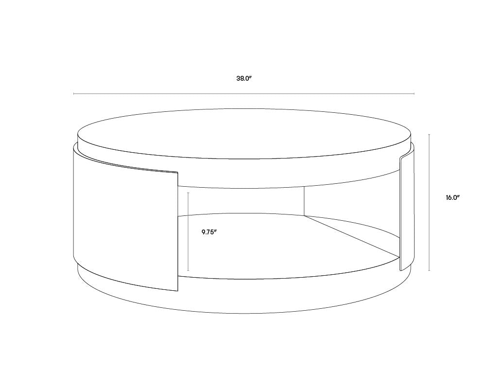 Cavette Coffee Table - White