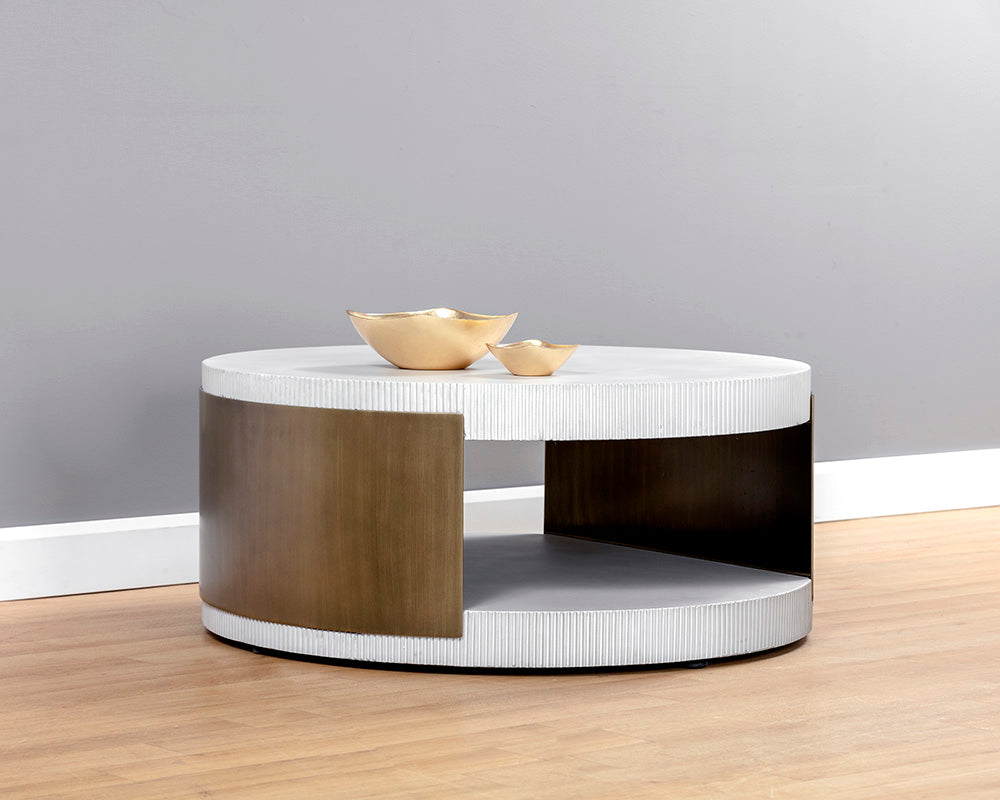 Cavette Coffee Table - White
