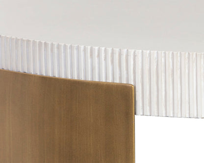 Cavette Coffee Table - White