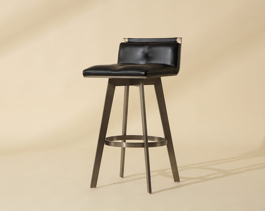 Arizona Swivel Barstool - Castillo Black