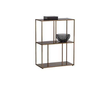 Eiffel Low Bookcase - Small - Antique Brass