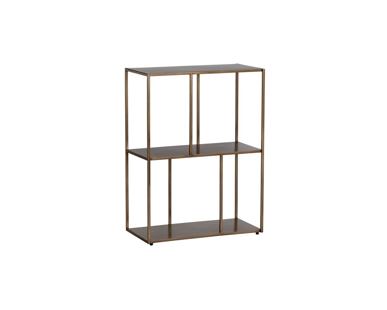 Eiffel Low Bookcase - Small - Antique Brass