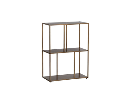 Eiffel Low Bookcase - Small - Antique Brass