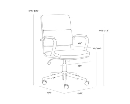 Kleo Office Chair - Snow