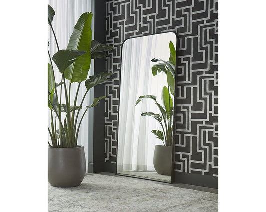Calabasas Floor Mirror - Black